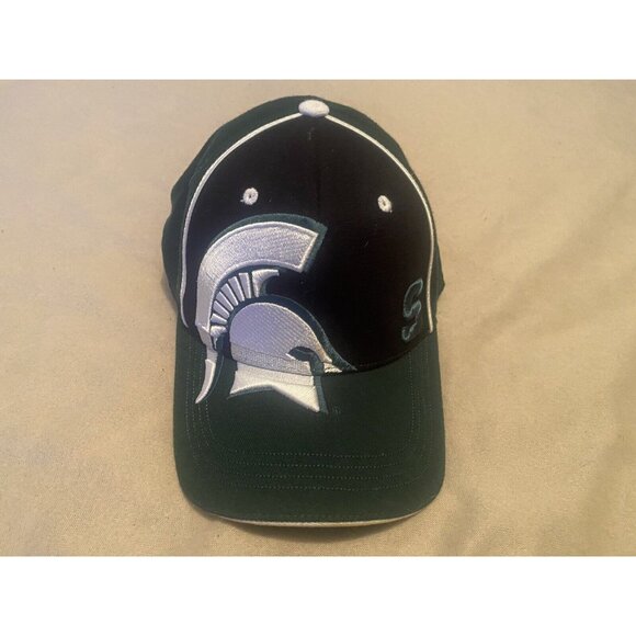 Michigan State Spartans Hat One Fit Green Black Top Of The World Basebal… - Picture 4 of 12